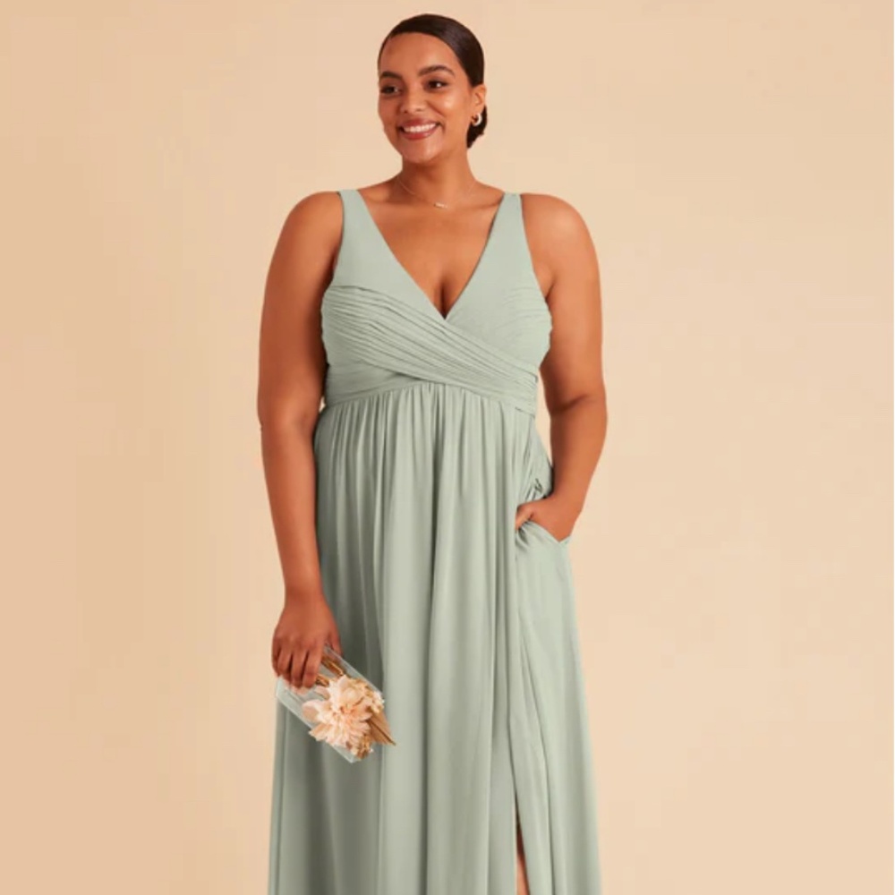 Birdy Grey Laurie Empire Dress Chiffon Sage